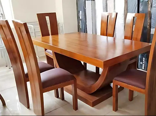 Meja Makan Minimalis Elegan 6 Kursi